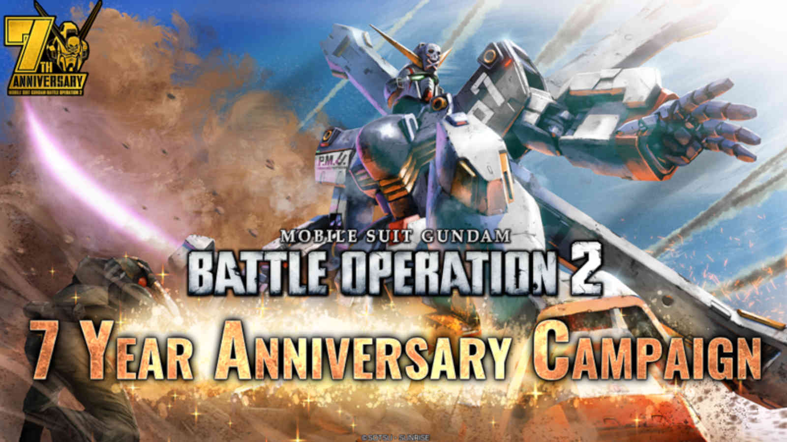 Mobile Suit Gundam Battle Operation 2: 7 Year Anniversary Key Visual