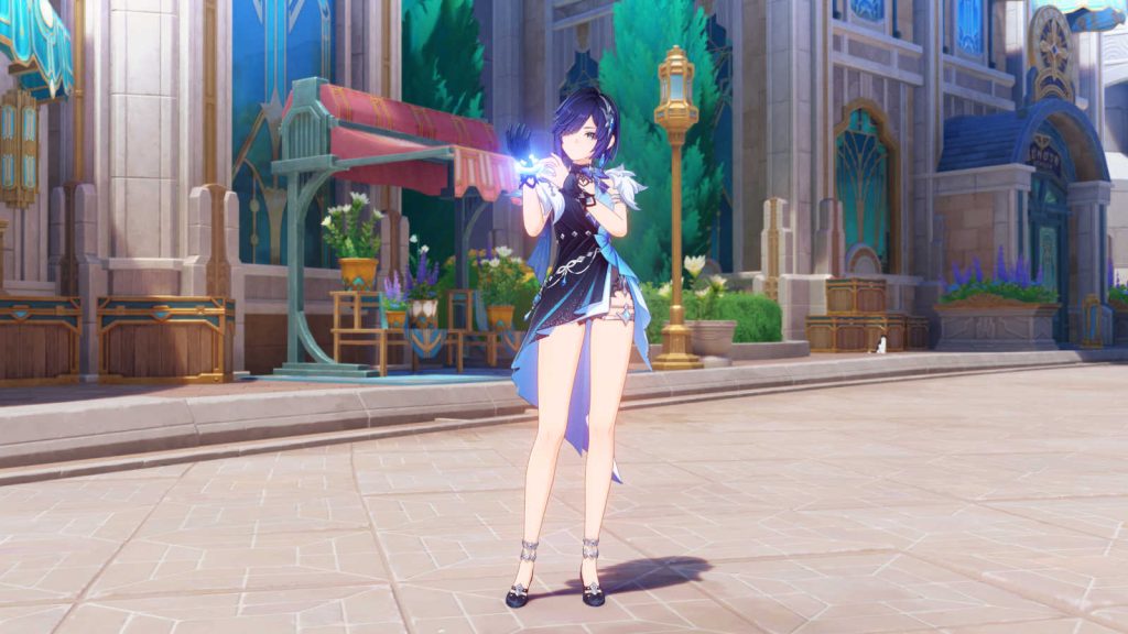 Yelan’s new outfit, "Tranquil Banquet"