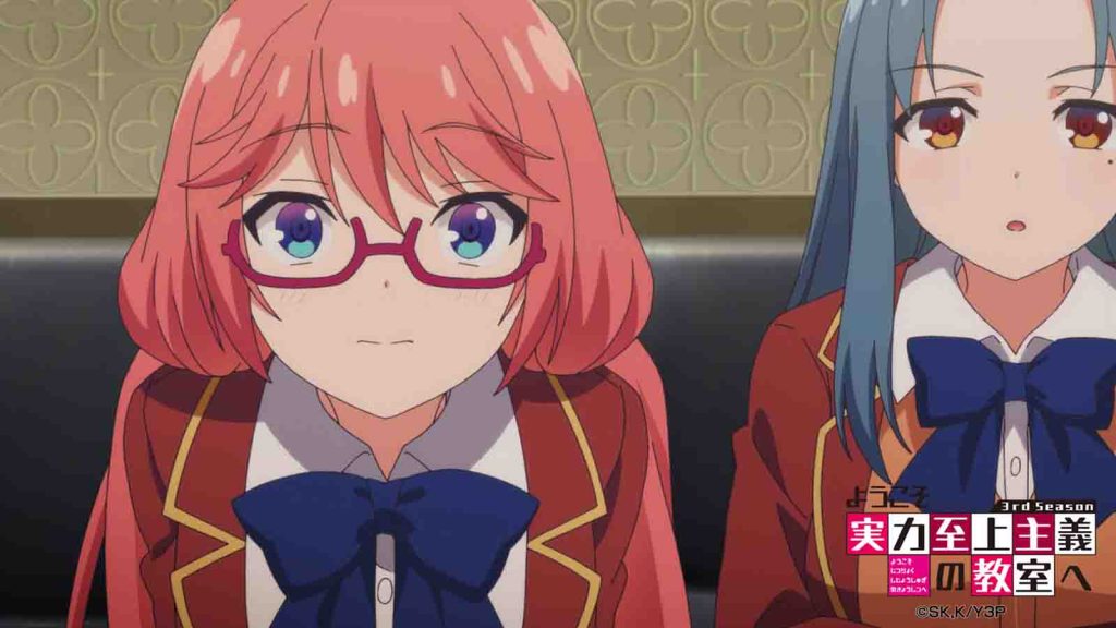 Classroom of the Elite characters Airi Sakura and Haruka Hasebe seen in season 3