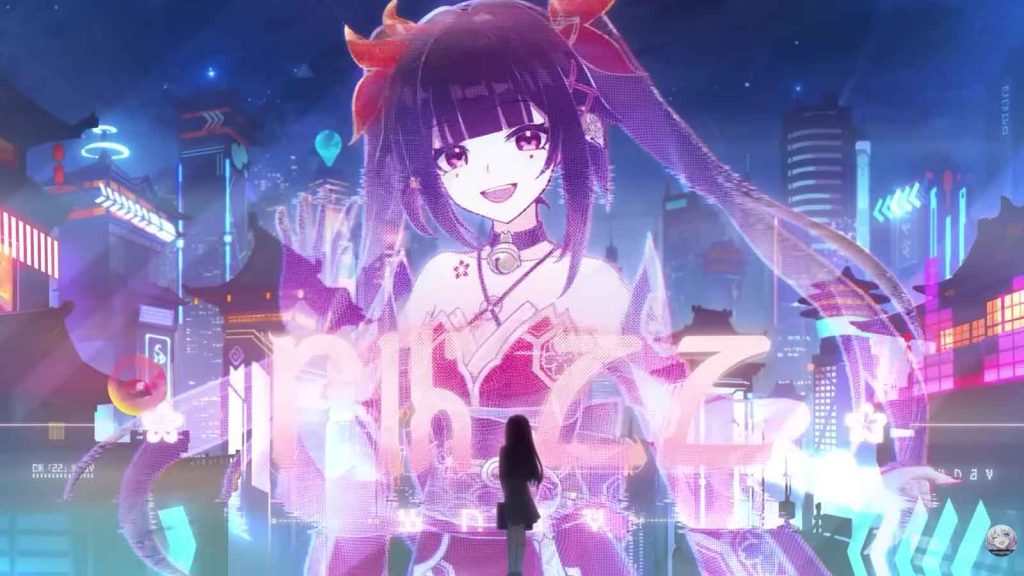 A glimpse of Edo Star in Sparkle's Myriad Celestia trailer in Honkai Star Rail.