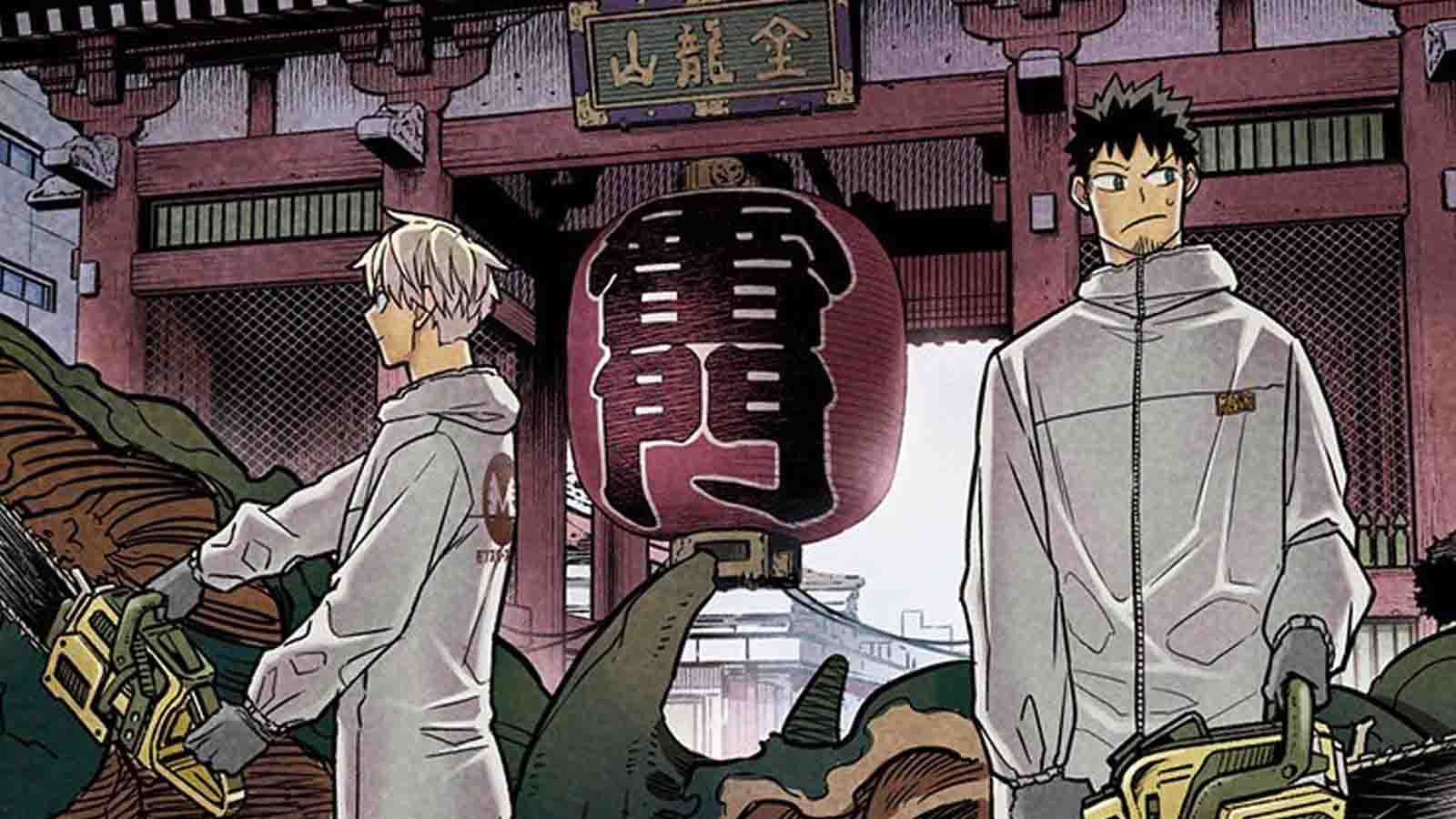 Kaiju no 8 main characters Reno Ichikawa and Kafka Hibino