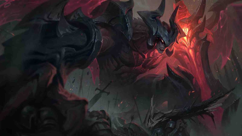 League of Legends champion Aatrox splashart official wallpaper