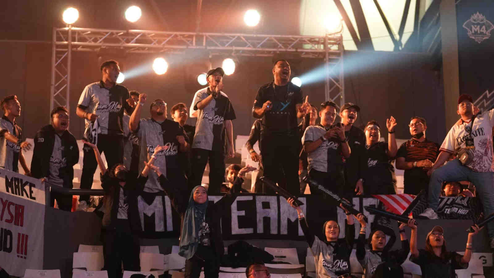 Indonesian fans showing support for their teams at the M4 World Championship venue back in 2022