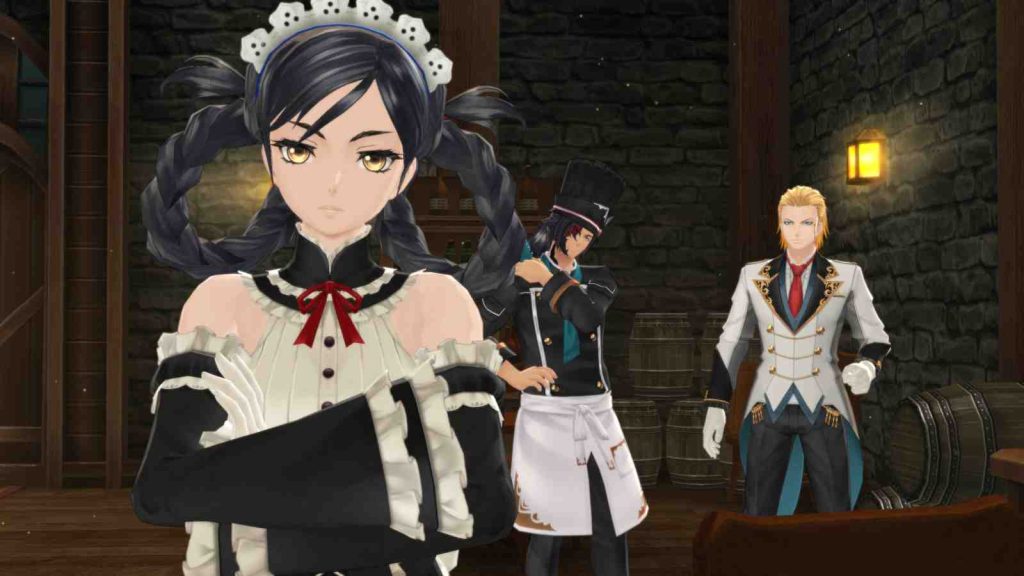 Velvet Crowe in maid outfit in Tales of Berseria Remastered