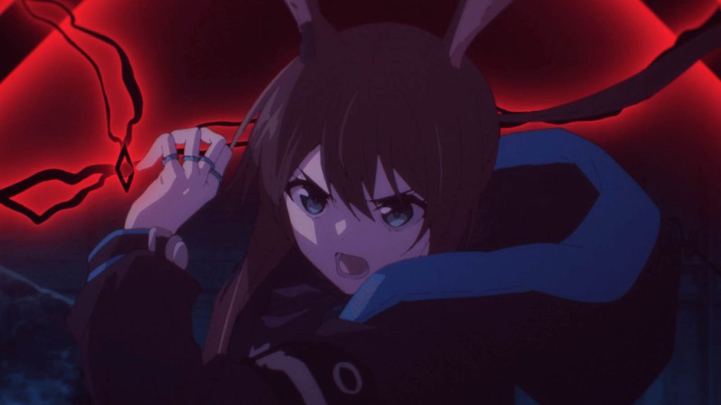 Amiya in the Arknights anime.