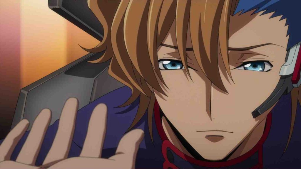 Close up of Ash Phoenix, the deuteragonist of Code Geass: Roze of the Recapture