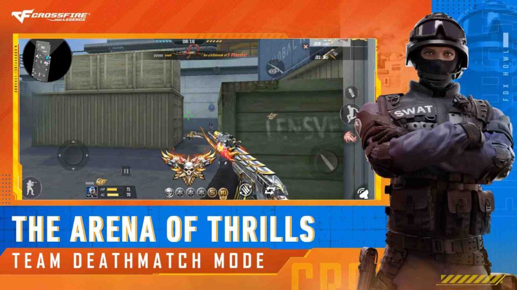 Crossfire Legends team deathmatch mode KV