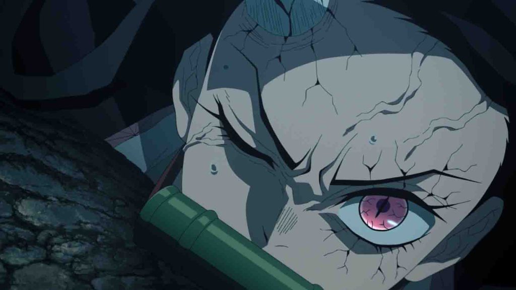 Demon Slayer protagonist Nezuko Kamado seen in the Entertainment District arc season 3