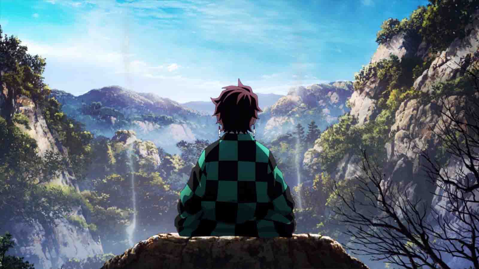 Demon Slayer main character Tanjiro Kamado seen in Swordsmith Village in season 4
