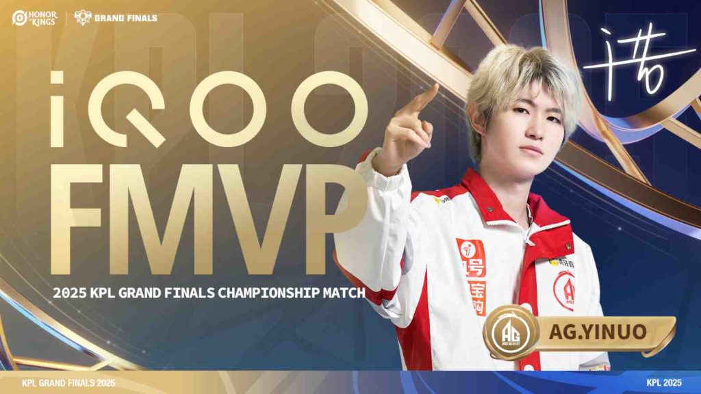 KPL 2025 grand finals MVP is Yinou from Chengdu AG