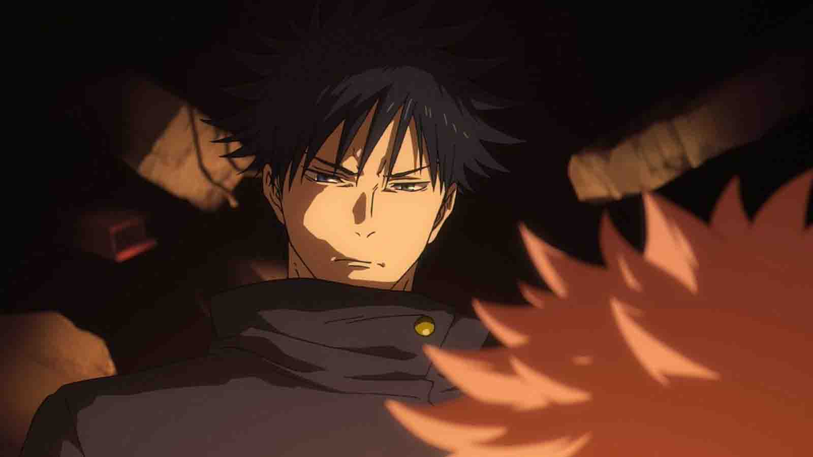 Jujutsu Kaisen main character Megumi Fushiguro seen talking to Yuji Itadori in the Jujutsu Kaisen Execution movie