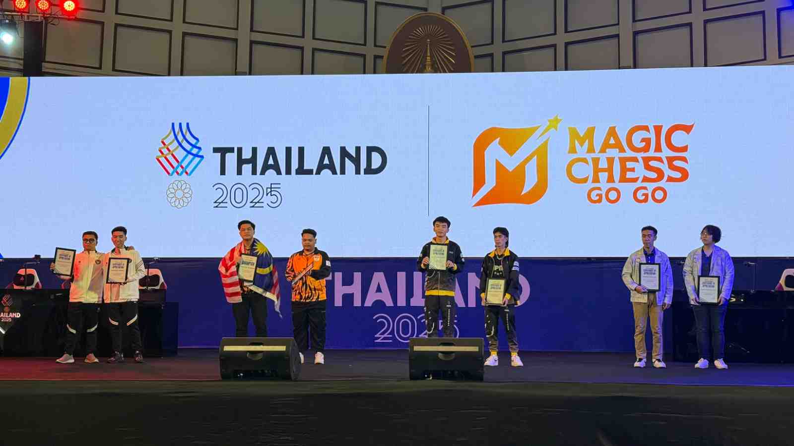 Auto Chess Magic Chess Go Go award ceremony at 33rd SEA Games held in Bangkok, Thailand