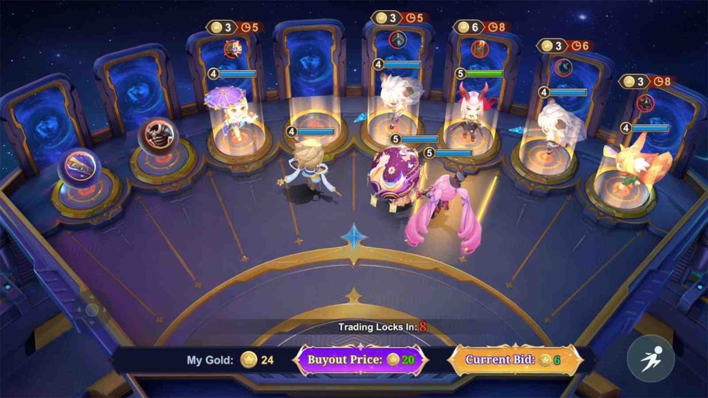 Magic Chess season 3 Go Go Auction system