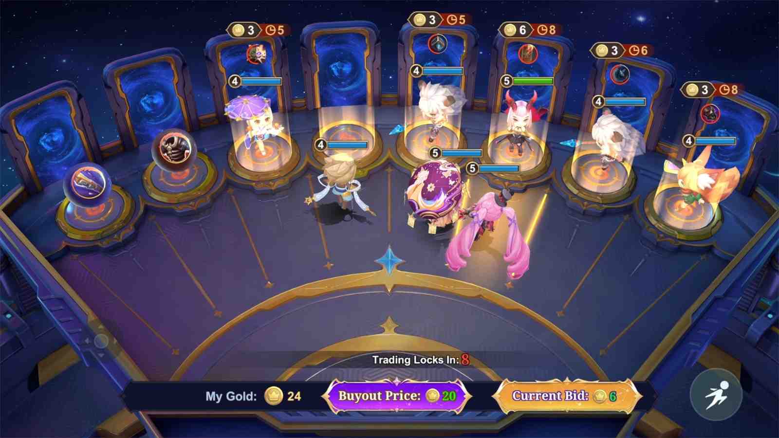Magic Chess season 3 Go Go Auction system