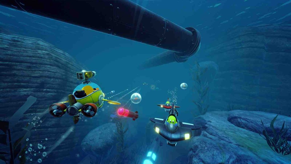 Pac-Man in Pac-Man World 2 Re-Pac underwater official screenshot