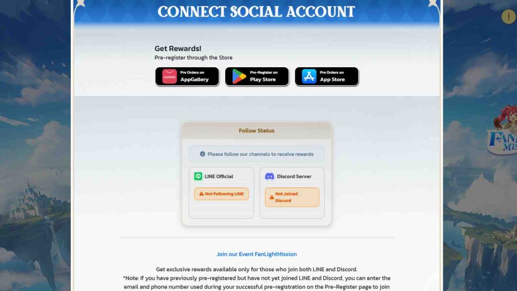 Ragnarok Abyss pre-registration social accounts