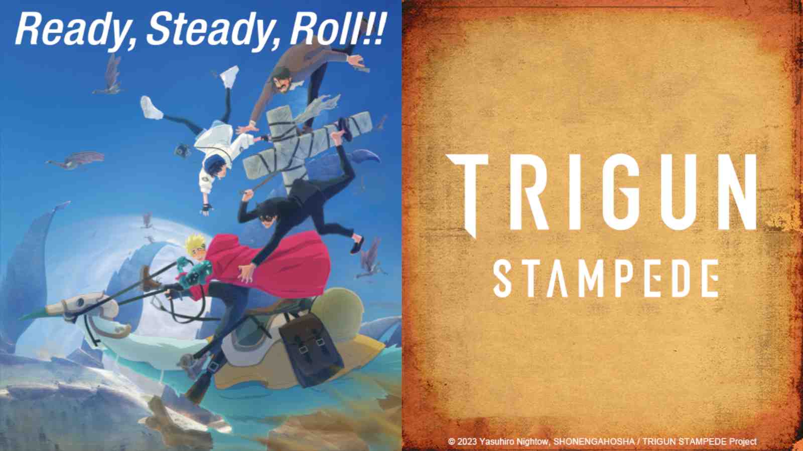 Trigun Stampede: Ready, steady, roll! key visual