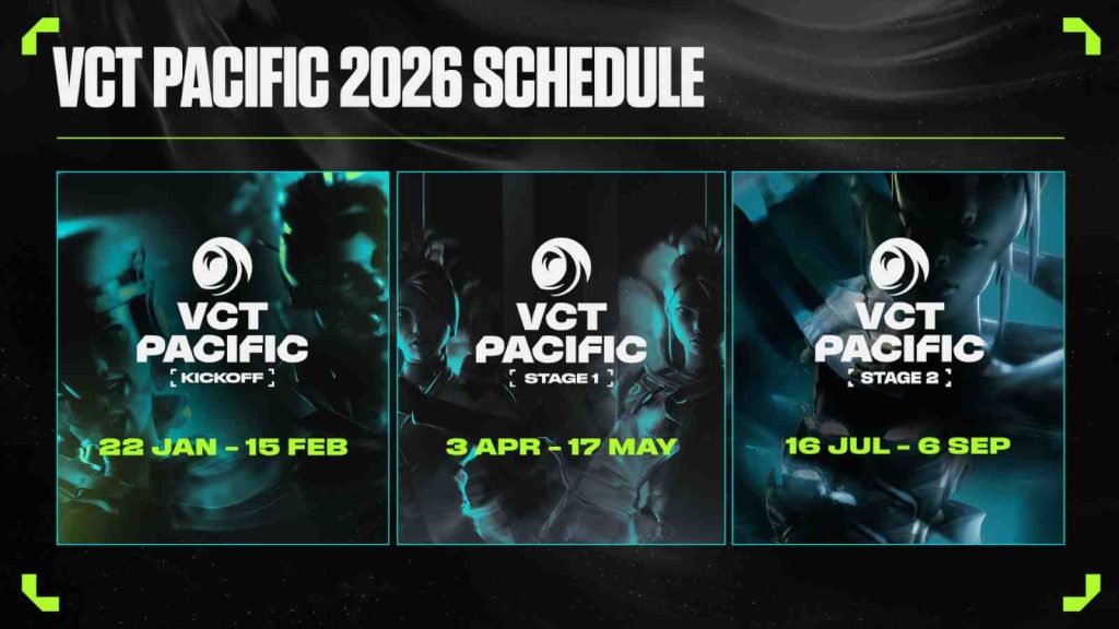VCT Pacific 2026 schedule