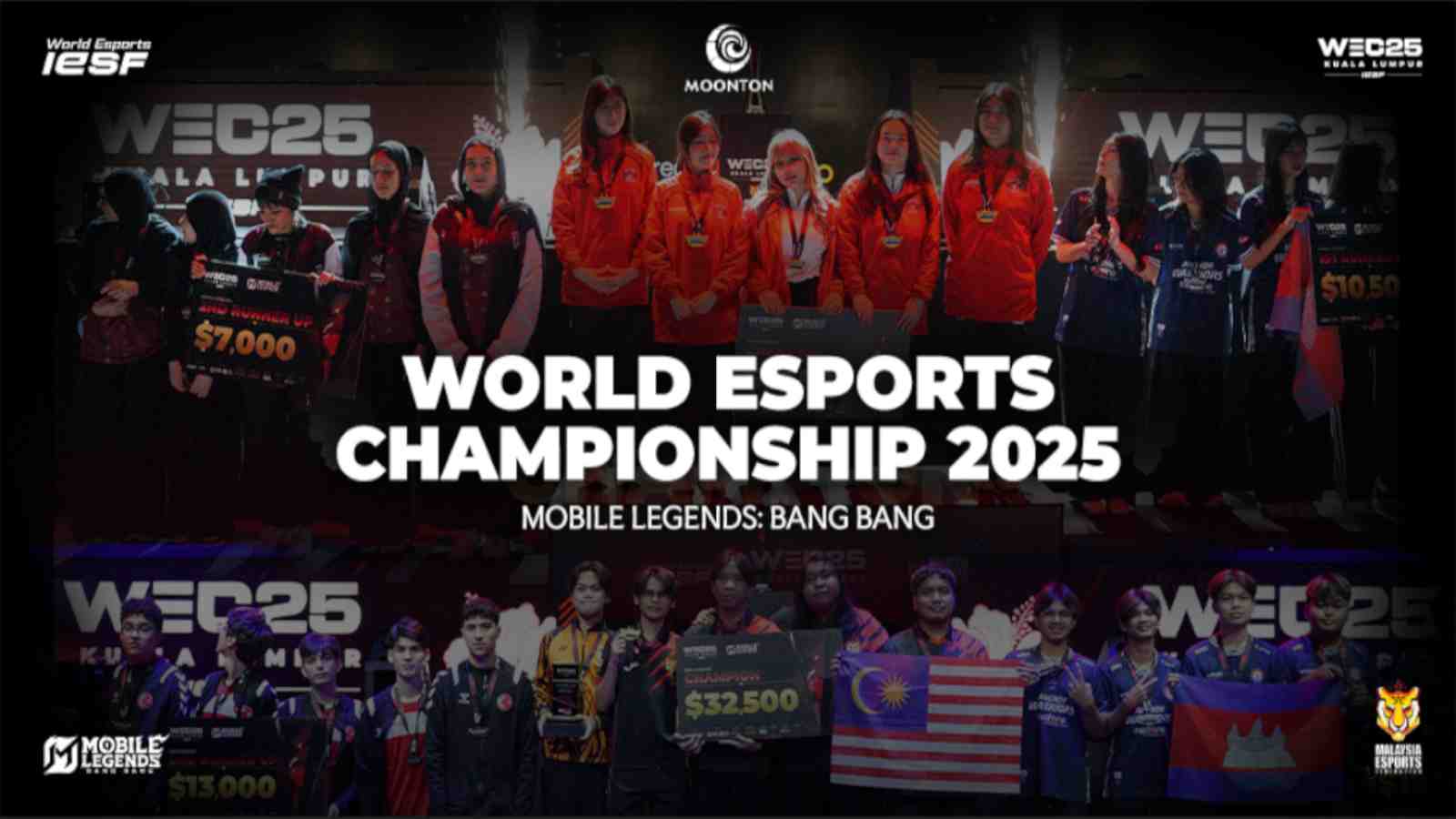 World Esports Championship (WEC25 MLBB), held in Kuala Lumpur key visual