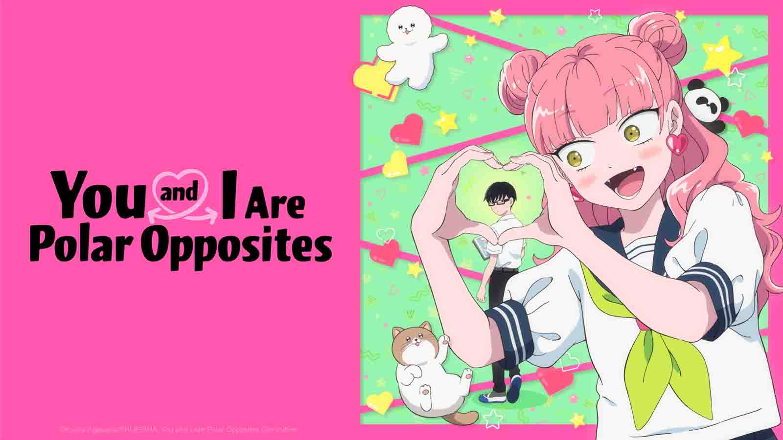 You and I Are Polar Opposites key art featuring Miyu Suzuki and Yuusuke Tani.