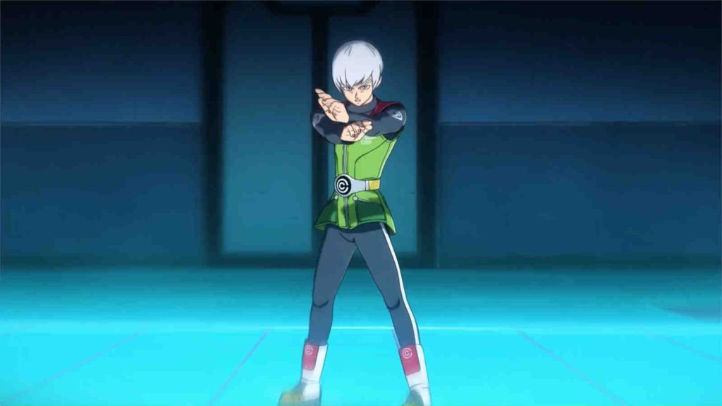 Dragon Ball Age 1000 teaser showing young male with white hair posing before a fight