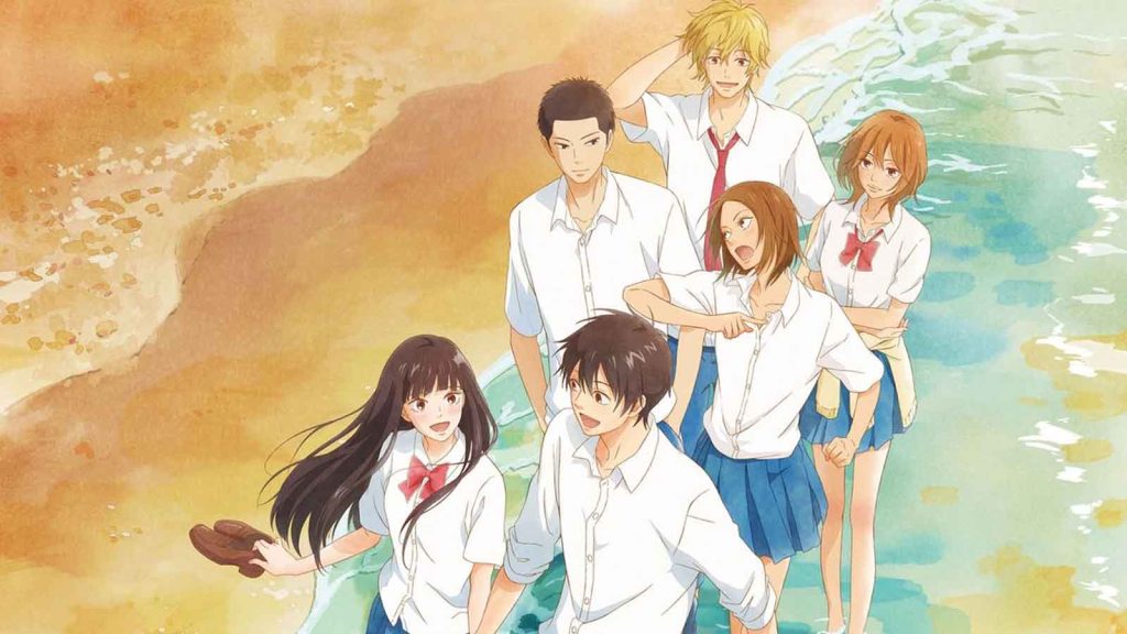 Kimi ni Todoke: From Me to You anime characters featuring Kuronuma Sawako, Kazehaya Shouta, Sanada Ryuu, Yoshida Chizuru, Ayane Yano, and Kento Miura.