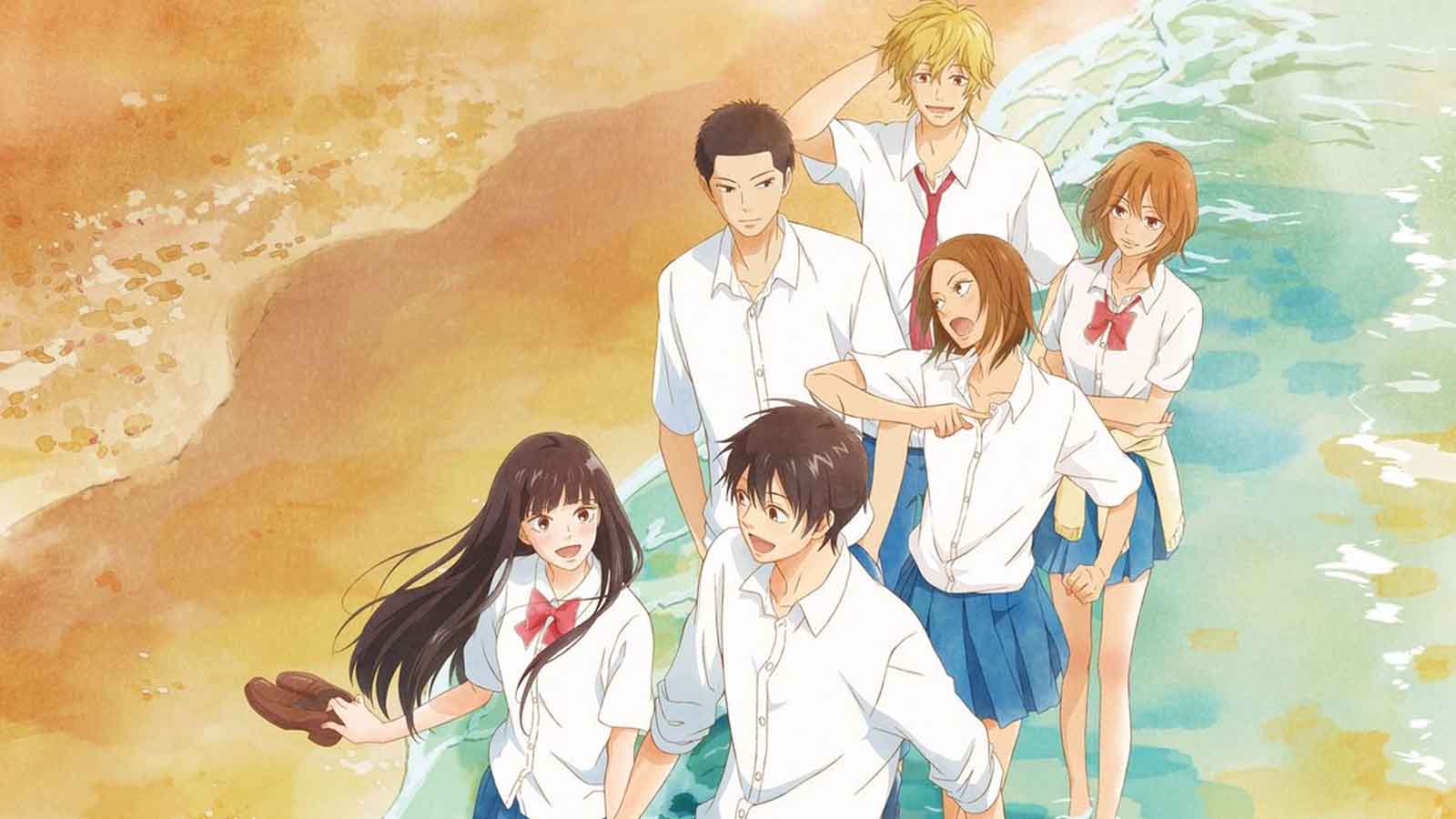 Kimi ni Todoke: From Me to You anime characters featuring Kuronuma Sawako, Kazehaya Shouta, Sanada Ryuu, Yoshida Chizuru, Ayane Yano, and Kento Miura.