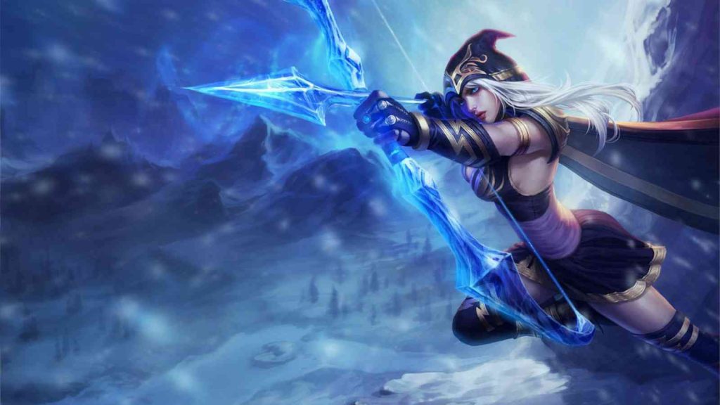 League of Legends champion Ashe base splashart