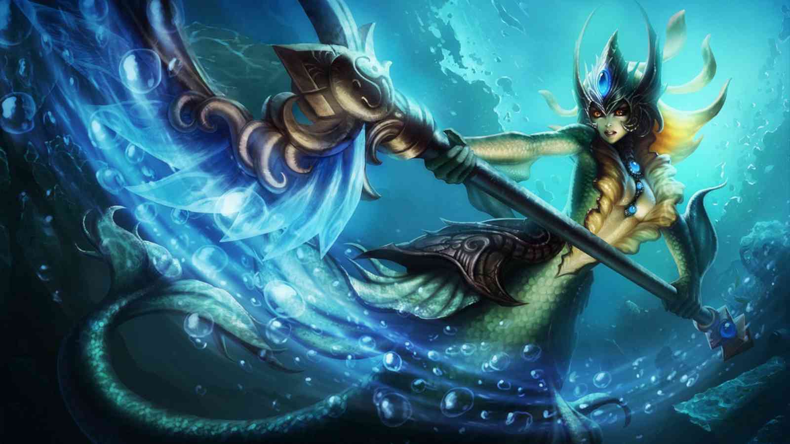 League of Legends champion Nami base splashart
