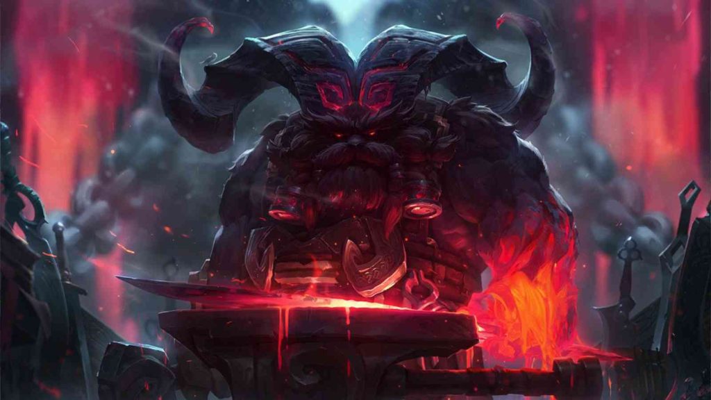 League of Legends champion Ornn base splashart