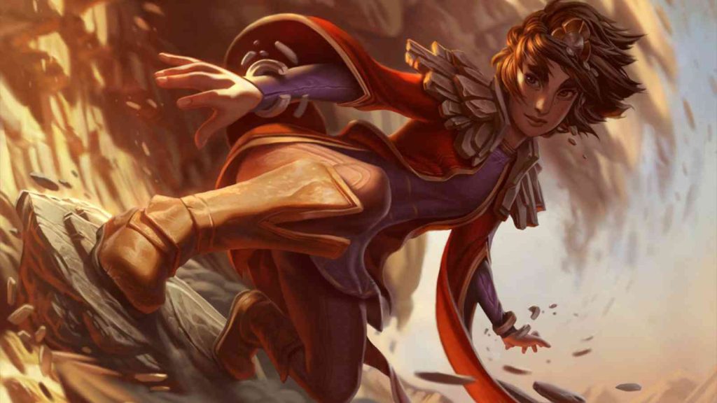 League of Legends champion Taliyah base splashart