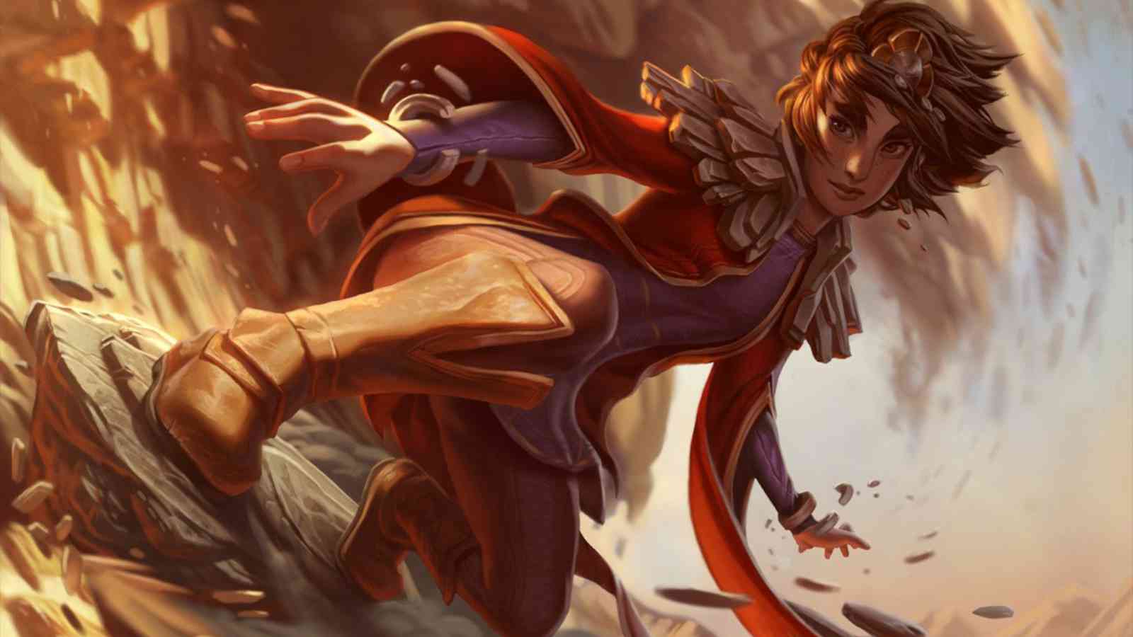 League of Legends champion Taliyah base splashart