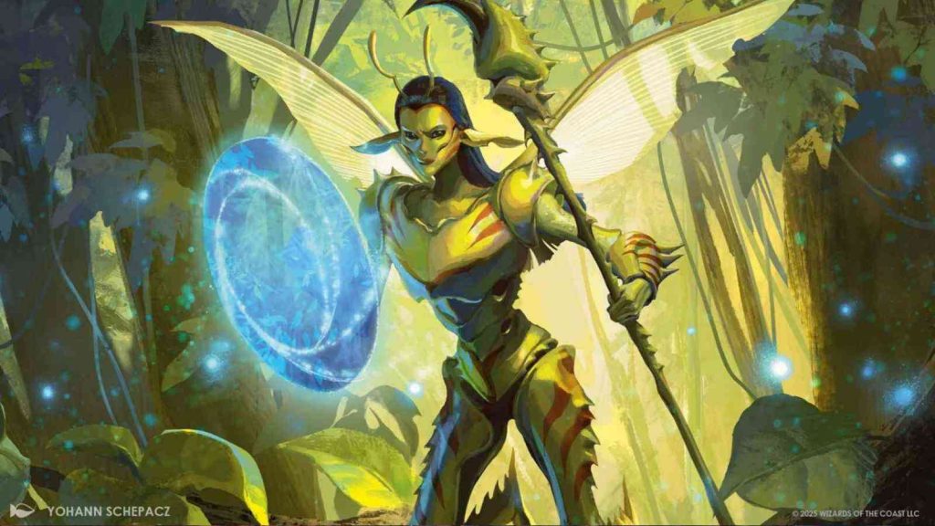 MTG Lorwyn Eclipsed's green insect-like faerie