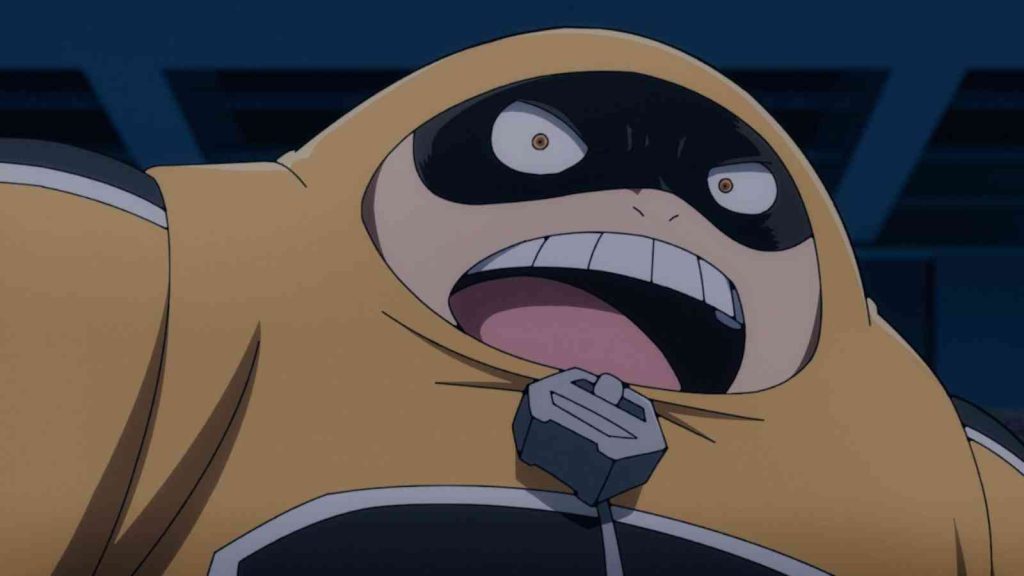 Fat Gum gasping with his mouth open in My Hero Academia Vigilantes season 2 official trailer