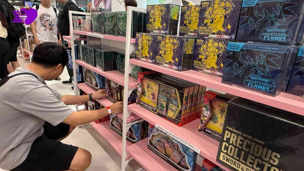 Pokemon TCG Elite Trainer Boxes for sale at Pokemon TCG Gym Deluxe at *SCAPE Singapore