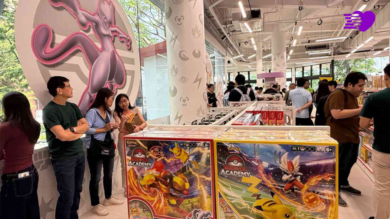 Singapore’s First Pokemon TCG Gym Deluxe opens downtown with Mew-Two at entrance