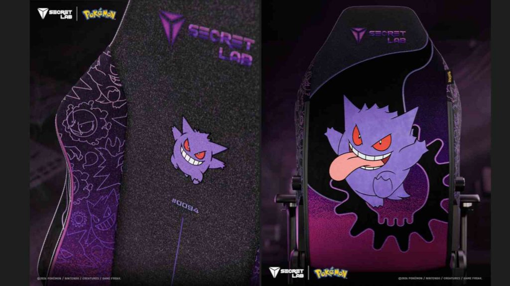 Secretlab Pokemon chair Gengar Edition Titan Evo