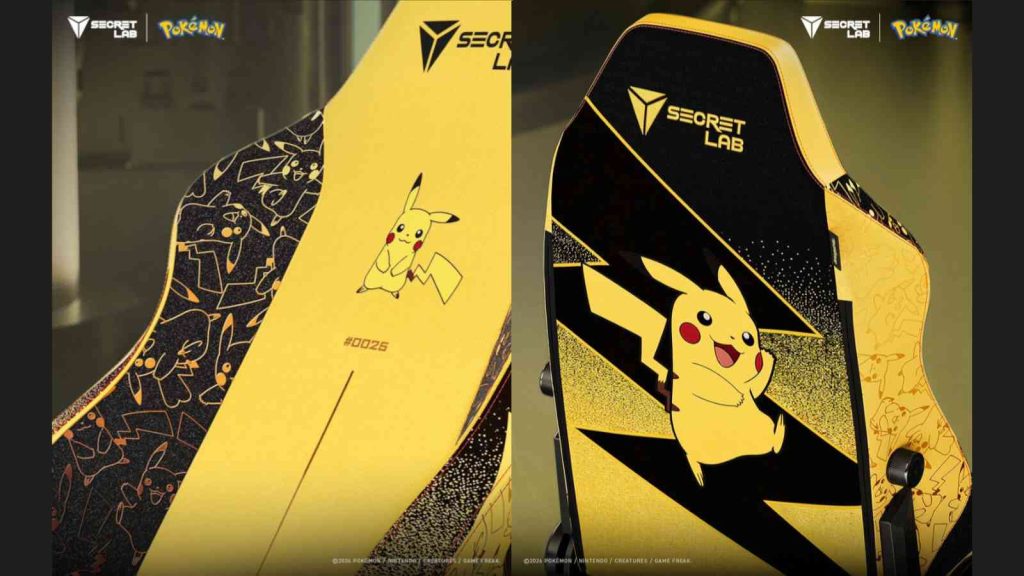 Secretlab Pokemon chair Pikachu Edition Titan Evo