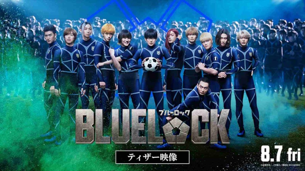 Blue Lock live-action cast in movie poster with release date on August 7, 2026