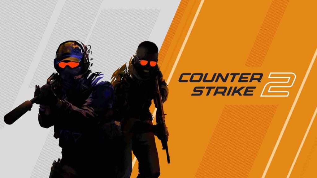 Counter-Strike 2 official key visual in orange and white with two agents