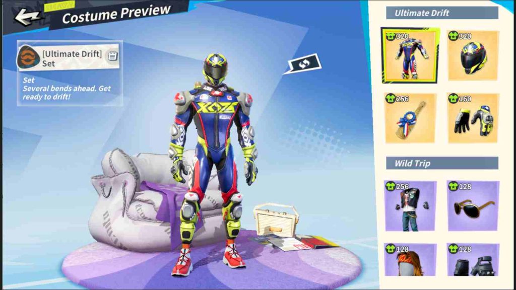 Ultimate Drift Set outfit available during Dunk City Dynasty Season 6 i