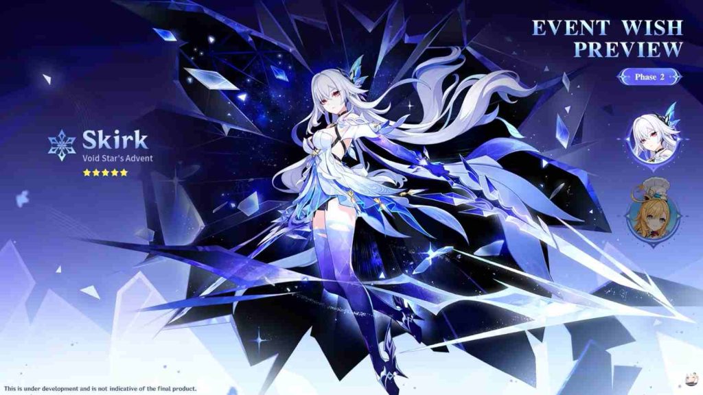 Genshin Impact Luna V banner phase 2 featuring 5-star character Skirk