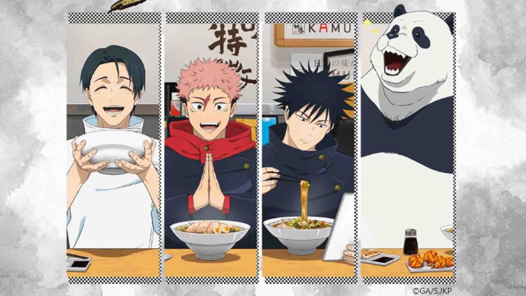 Jujustu Kaisen special menu itlems by Kamukara Japanese Ramen restaurant