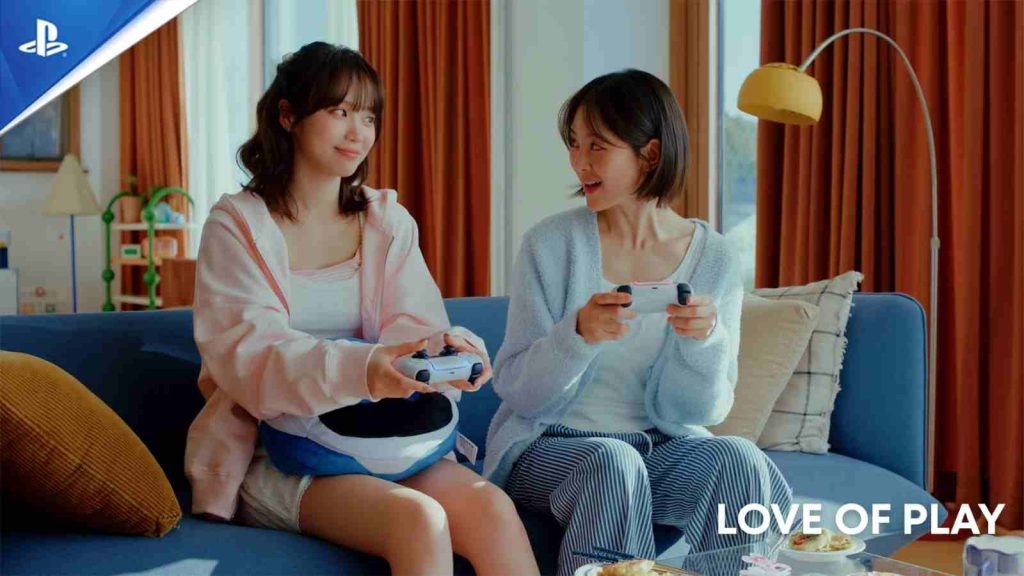 Kim Chaewon and her sister in PlayStation x Le Sserafim campaign, Love of Play