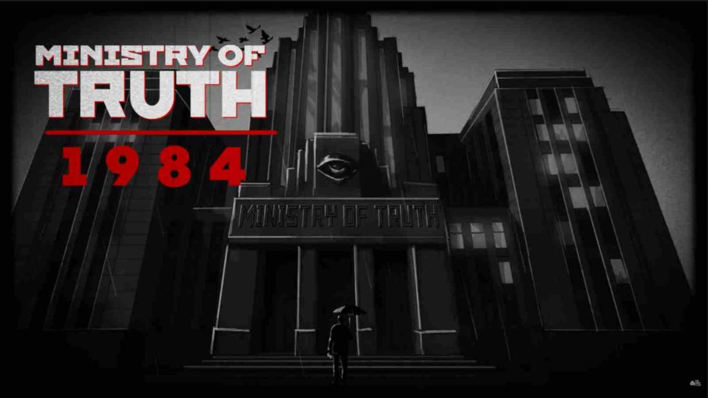 Ministry of Truth 1984 game key visual