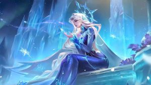 Mobile Legends mage hero Aurora official splashart wallpaper