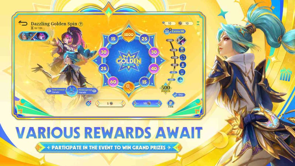 MLBB Golden Month 2026 list of rewards