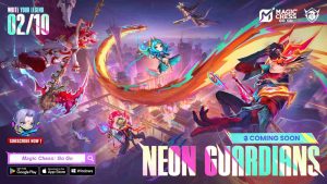 MLBB Magic Chess Season 5 "Neon Guardians" key visual