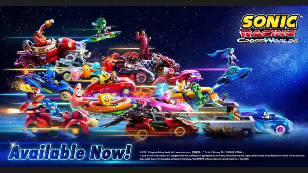Sonic Racing CrossWorlds key visual