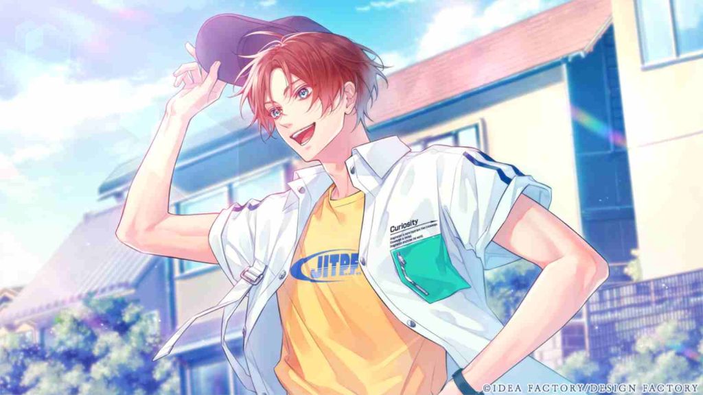 Official concept art of Hinagi Natsume holding a cap and looking cherry in Bewitched by You, Drowning in You game